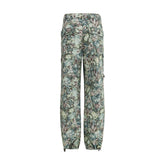 Multicolor Cotton Casual Pants